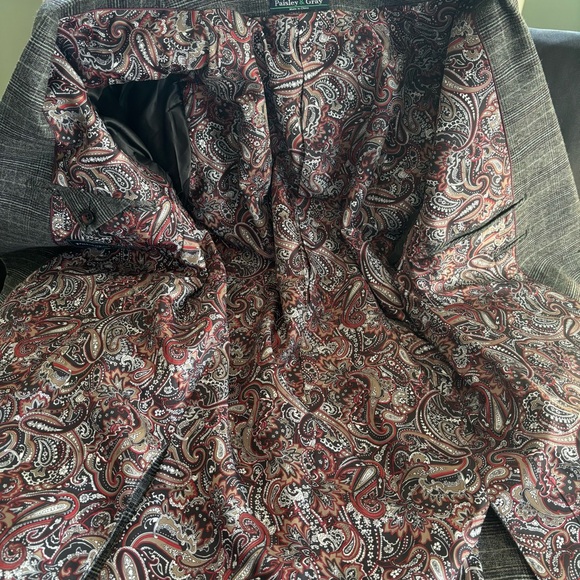 Paisley & Gray Slimfit Men's Gray Checkered Suit - Picture 7 of 13